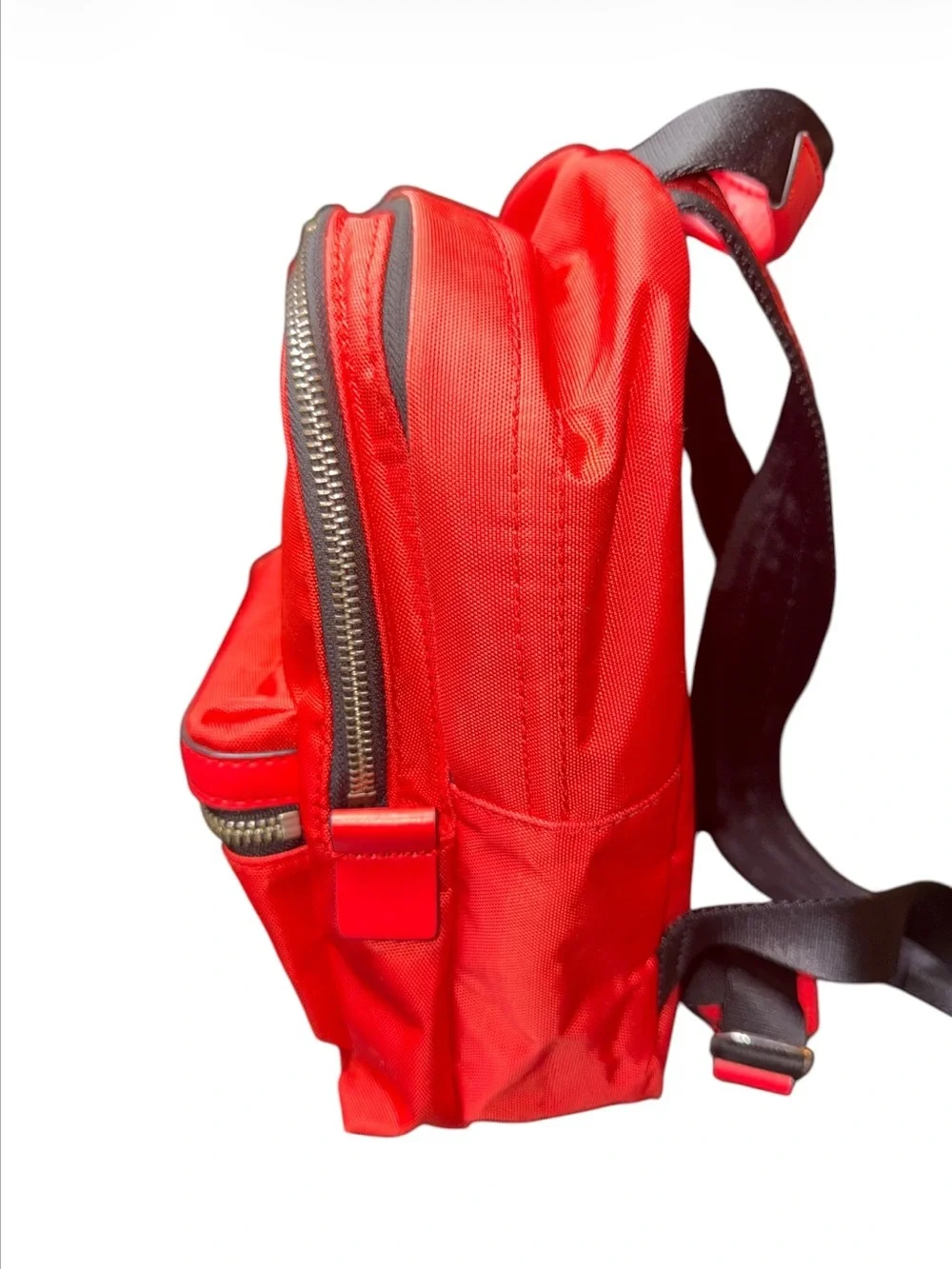 Marc Jacobs Hot Red Mini Backpack Nylon Logo Bag Y2K Streetwear